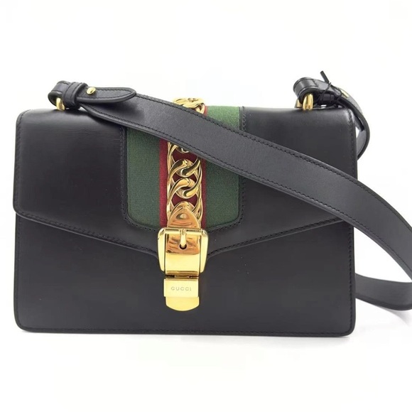 Gucci Handbags - Brand new with box and dustbag Gucci Sylvie Small Shoulder Bag Black